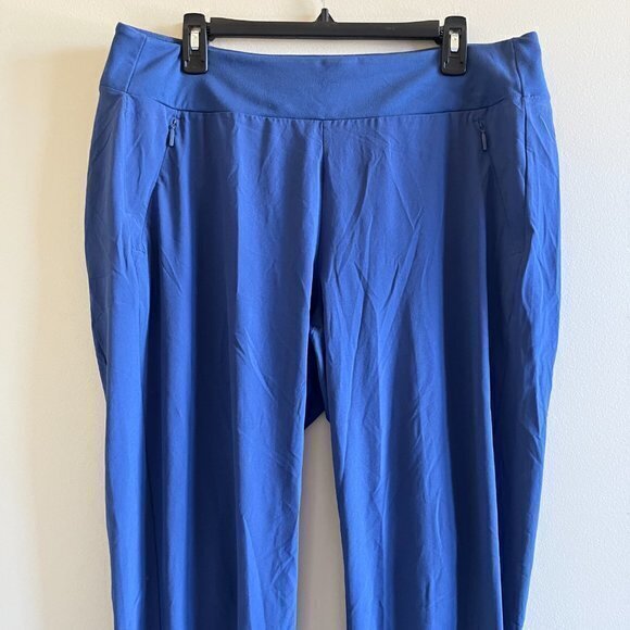 Athleta Soho Jogger Pants Blue Stretch Pull On Athleisure Women's Plus Size 16 - Picture 4 of 10